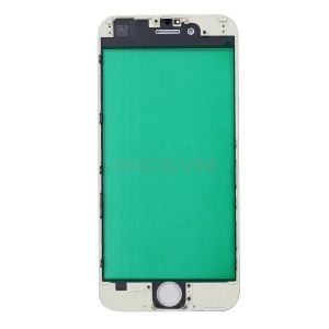Стекло дисплея для iPhone 6 с рамкой (белое)