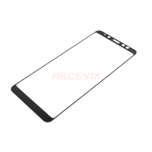 Защитное стекло для Samsung Galaxy A8+ 2018/A730F (полное покрытие) черное