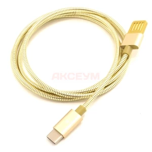 Кабель USB - Type-C Remax Tinned Copper RC-080a (золотой)