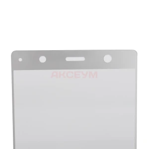 Защитное стекло Sony H8166 XZ2 Premium Dual с рамкой (серебро)