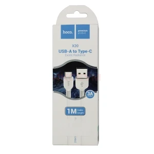 Кабель USB - Type-C Hoco X20 Flash 1 м