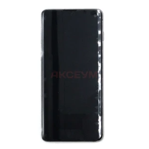 Дисплей с рамкой для Samsung Galaxy S10/G973F (черный) - Оригинал