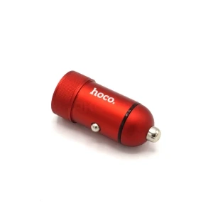 Автомобильное зарядное устройство Hoco Z32 (быстрая зарядка, QC 3.0) красное