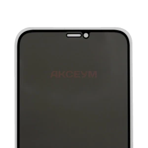 Защитное стекло для iPhone Xr/11 (антишпион, полное покрытие) черное