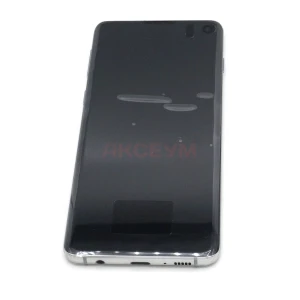 Дисплей с рамкой для Samsung Galaxy S10/G973F (белый) - оригинал