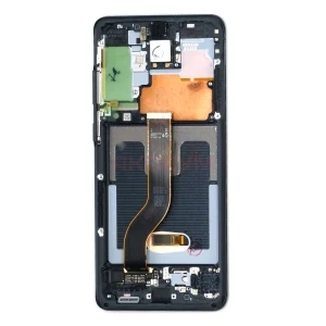 Дисплей с рамкой для Samsung Galaxy S20+/G985F с тачскрином (черный) - Оригинал