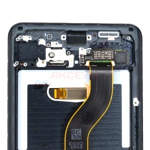 Дисплей с рамкой для Samsung Galaxy S20+/G985F с тачскрином (черный) - Оригинал