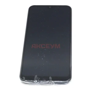 Дисплей с рамкой для Samsung Galaxy A01/M01/A015F/M015F (узкий коннектор, черный) - Оригинал