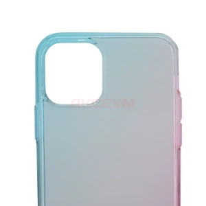Чехол накладка для iPhone 11 Pro SC169 (голубой/розовый)