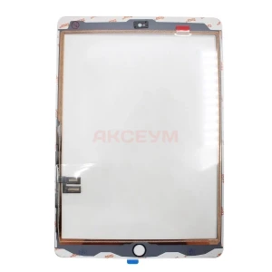 Тачскрин для iPad 10.2 2019/2020 (A2197/A2198/A2200/A2270/A2428/A2429/A2430) белый - Премиум