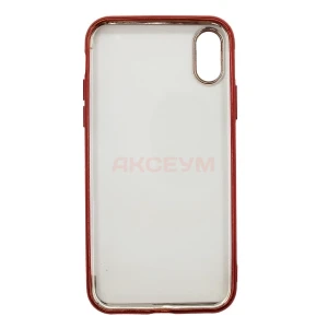 Чехол накладка для iPhone X/XS SC152 (красный)