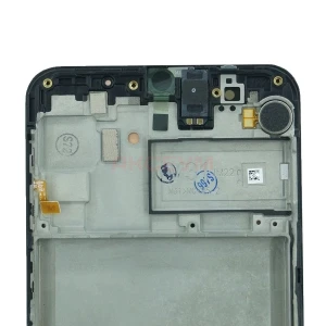 Дисплей с рамкой для Samsung Galaxy M31/M315F (черный) - Оригинал