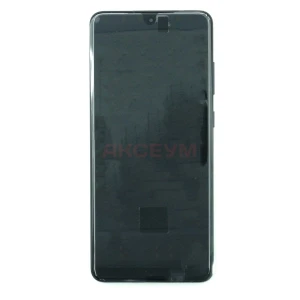 Дисплей с рамкой для Samsung Galaxy S20 Ultra/G988B (черный) - Оригинал