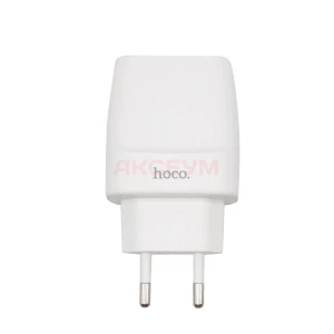 Сетевая зарядка USB/Type-C Hoco C85A (3А QC3.0 PD20W) белая