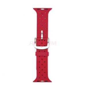 Ремешок для Apple Watch 42/44 мм. плетеный (красный)