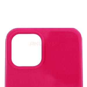 Чехол накладка для iPhone 12 Pro Max ORG Soft Touch (темно-розовый)