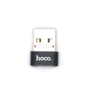 Переходник USB - Type-C Hoco UA6 (черный)
