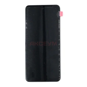 Дисплей с рамкой для Samsung Galaxy A02/A022G с тачскрином (черный) - Оригинал