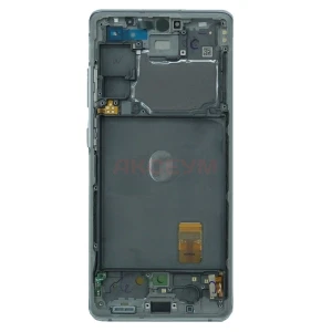 Дисплей с рамкой для Samsung Galaxy S20 FE/G780F с тачскрином (белый) - Оригинал