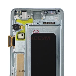 Дисплей с рамкой для Samsung Galaxy S10+/G975F с тачскрином (зеленый) - Оригинал