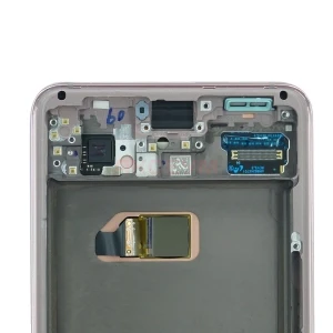 Дисплей с рамкой для Samsung Galaxy S21/G991B с тачскрином (розовый) - Оригинал