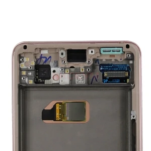 Дисплей с рамкой для Samsung Galaxy S21/G991B с тачскрином (фиолетовый) - Оригинал