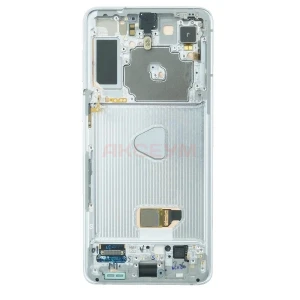 Дисплей с рамкой для Samsung Galaxy S21+/G996B с тачскрином (серебро) - Оригинал