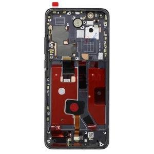 Дисплей с рамкой для Huawei P40 Pro с тачскрином (черный) - Оригинал