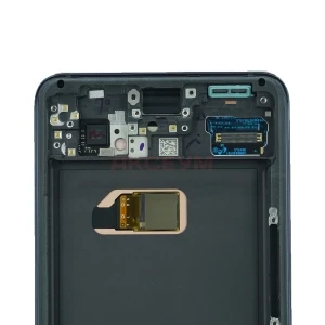 Дисплей с рамкой для Samsung Galaxy S21/G991B с тачскрином (серый) - Оригинал