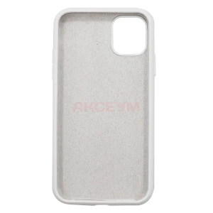 Чехол для iPhone 11 (силиконовый) белый