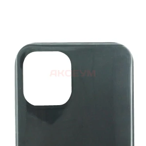 Чехол для iPhone 12 mini (силиконовый) черный