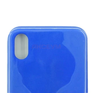 Чехол для iPhone Xr (силиконовый) синий