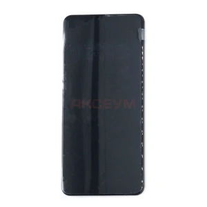 Дисплей с рамкой для Samsung Galaxy A12/A125F с тачскрином (черный) - Оригинал