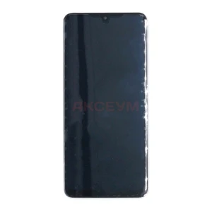 Дисплей с рамкой для Samsung Galaxy A22/A225F с тачскрином (черный) - Оригинал