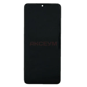 Дисплей с рамкой для Samsung Galaxy M22/M225F с тачскрином (черный) - Оригинал
