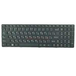 Клавиатура для ноутбука Lenovo IdeaPad B570/B580/V570/Z570/Z575/B590 (с рамкой) черная