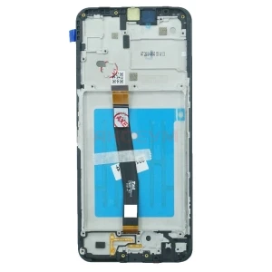 Дисплей с рамкой для Samsung Galaxy A22s 5G/A226B с тачскрином (черный) - Оригинал