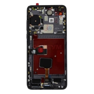 Дисплей с рамкой для Huawei P40 с тачскрином (черный) - Оригинал