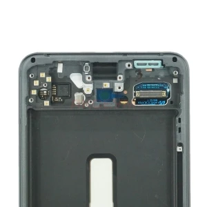 Дисплей с рамкой для Samsung Galaxy S21 FE/G990B с тачскрином (серый) - Оригинал