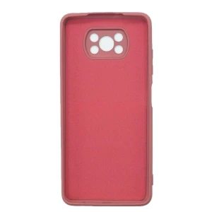 Чехол накладка для Xiaomi Poco X3/Poco X3 Pro Activ Full Original Design (бордовый)