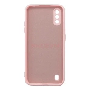 Чехол накладка для Samsung Galaxy A01/A015 Activ Full Original Design (светло-розовый)