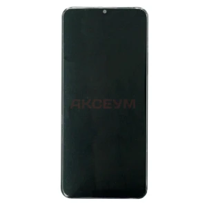 Дисплей с рамкой для Samsung Galaxy A03/A035F с тачскрином (черный) - Оригинал
