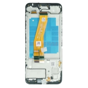 Дисплей с рамкой для Samsung Galaxy A03/A035F с тачскрином (черный) - Оригинал