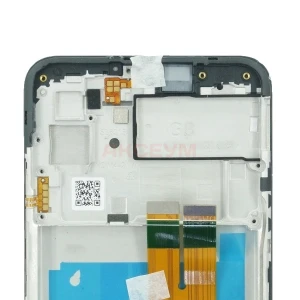 Дисплей с рамкой для Samsung Galaxy A03/A035F с тачскрином (черный) - Оригинал