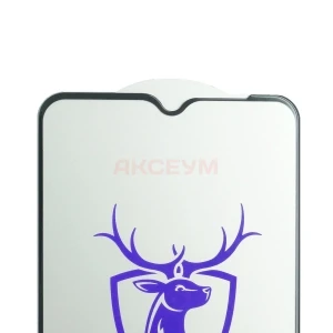 Защитное стекло для Realme C11/C15/C21/C11 2021/C21Y/C25Y/C25s/Narzo 50i/50A (черное) - Премиум
