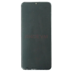 Дисплей с рамкой для Samsung Galaxy A03s/A037F (GH81-21233A) с тачскрином (черный) - Оригинал