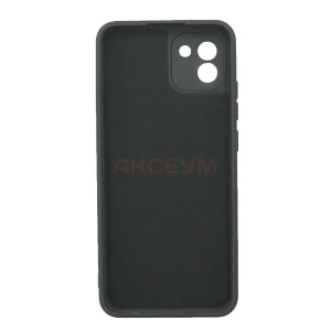 Чехол накладка для Samsung Galaxy A03/A035 Activ Full Original Design с закрытой камерой (черный)