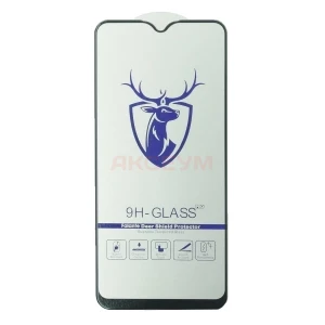 Защитное стекло для Vivo Y12/Y11/Y17 (черное) - Премиум