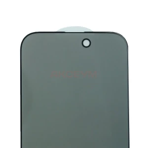 Защитное стекло для iPhone 14 Pro (антишпион, закалённое, полное покрытие) черное