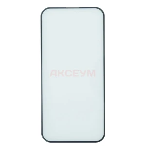 Защитное стекло для iPhone 14 Pro Max (закалённое, полное покрытие) черное - Премиум